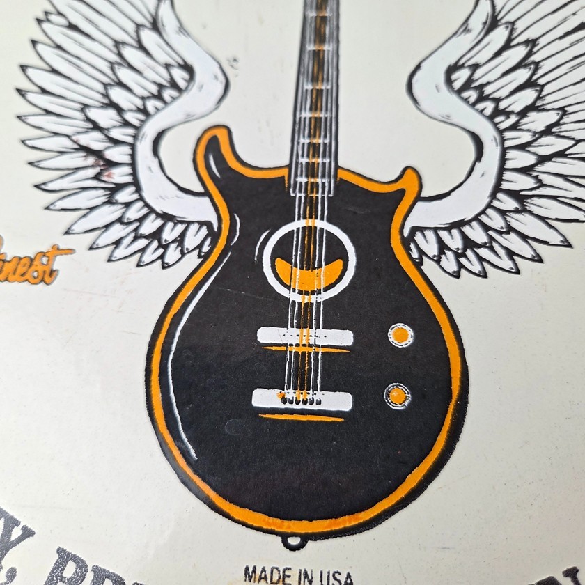 Vintage Gibson Guitars – Acoustic Electric Bass Store Porcelain Gas Station Sign
