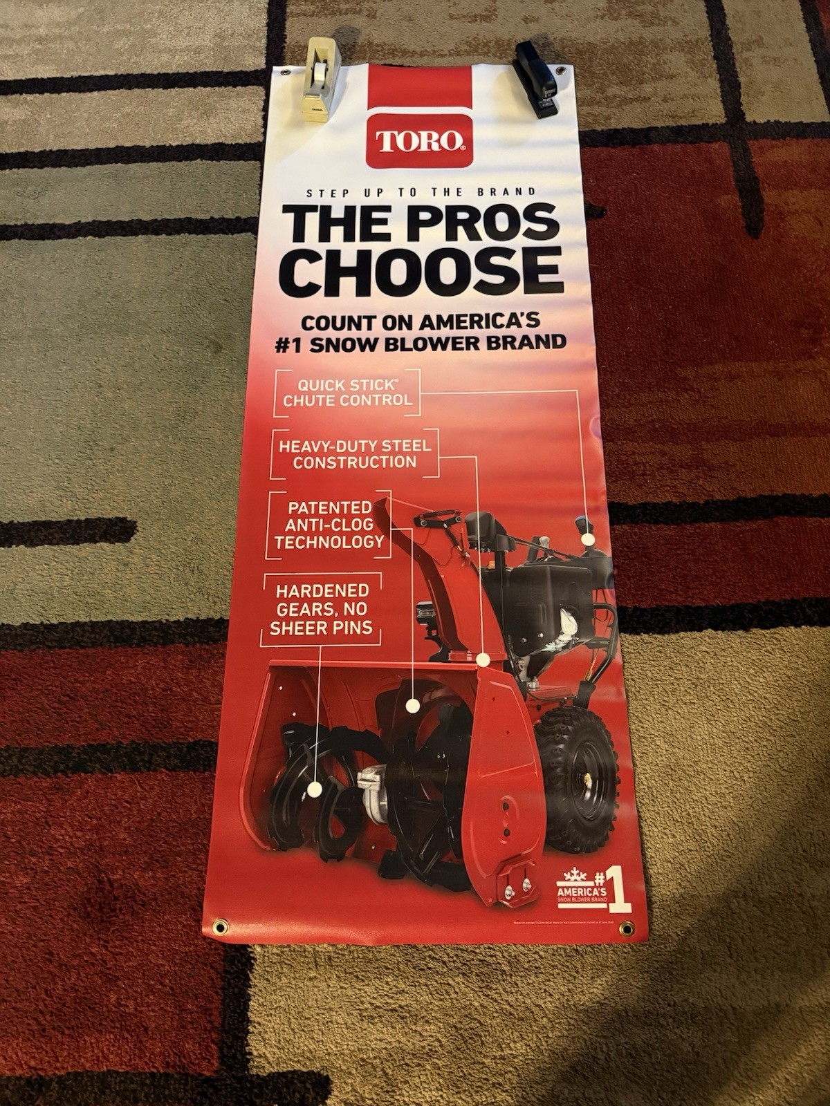 Toro Snowblower Double Sided Banner Advertising Sign
