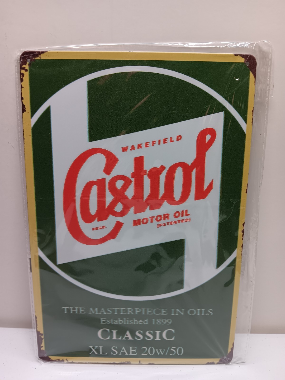 Castrol Motor Oil Vintage Style Tin Sign 8×12