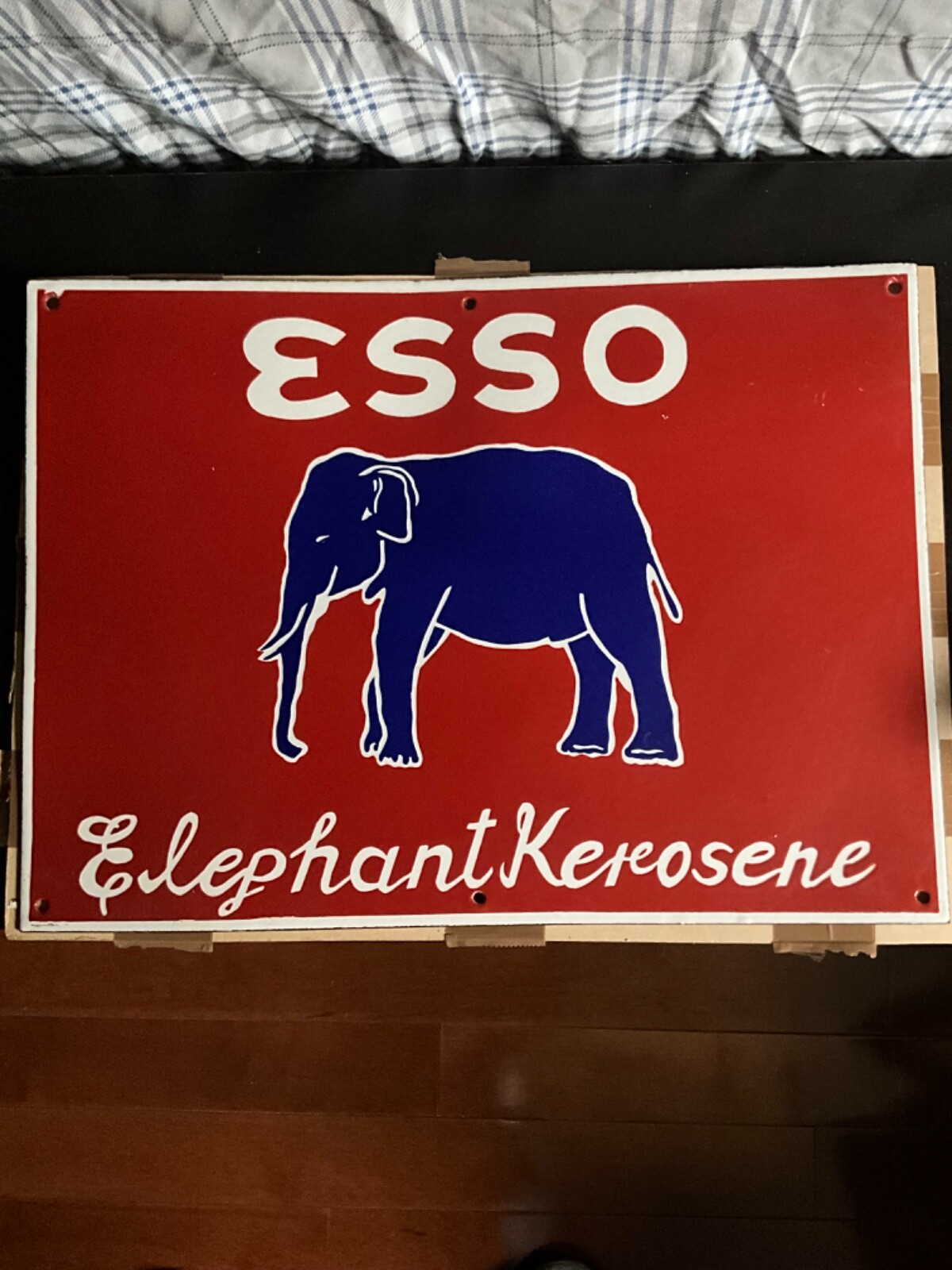 esso double sided sign elephant kerosene sign