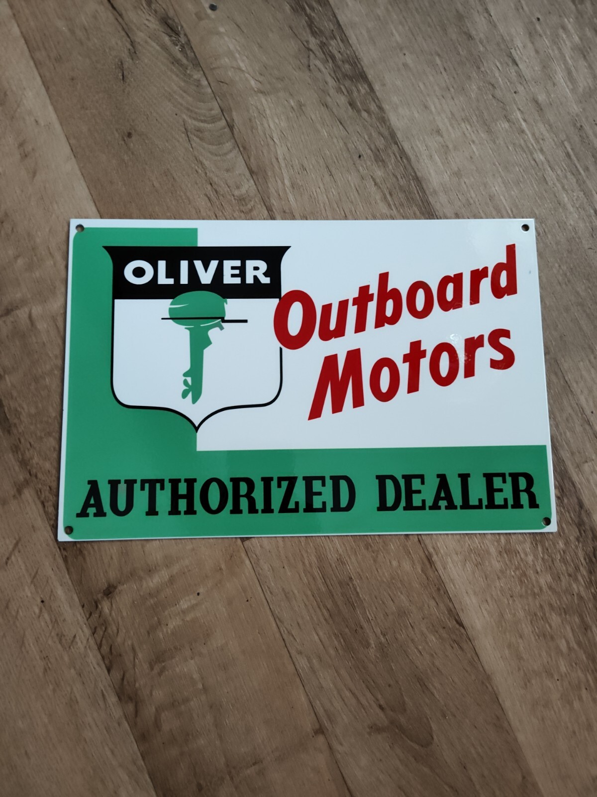 Oliver Outboard Motors Authorized Dealer Metal Sign Boat Marine Water Gas Oil