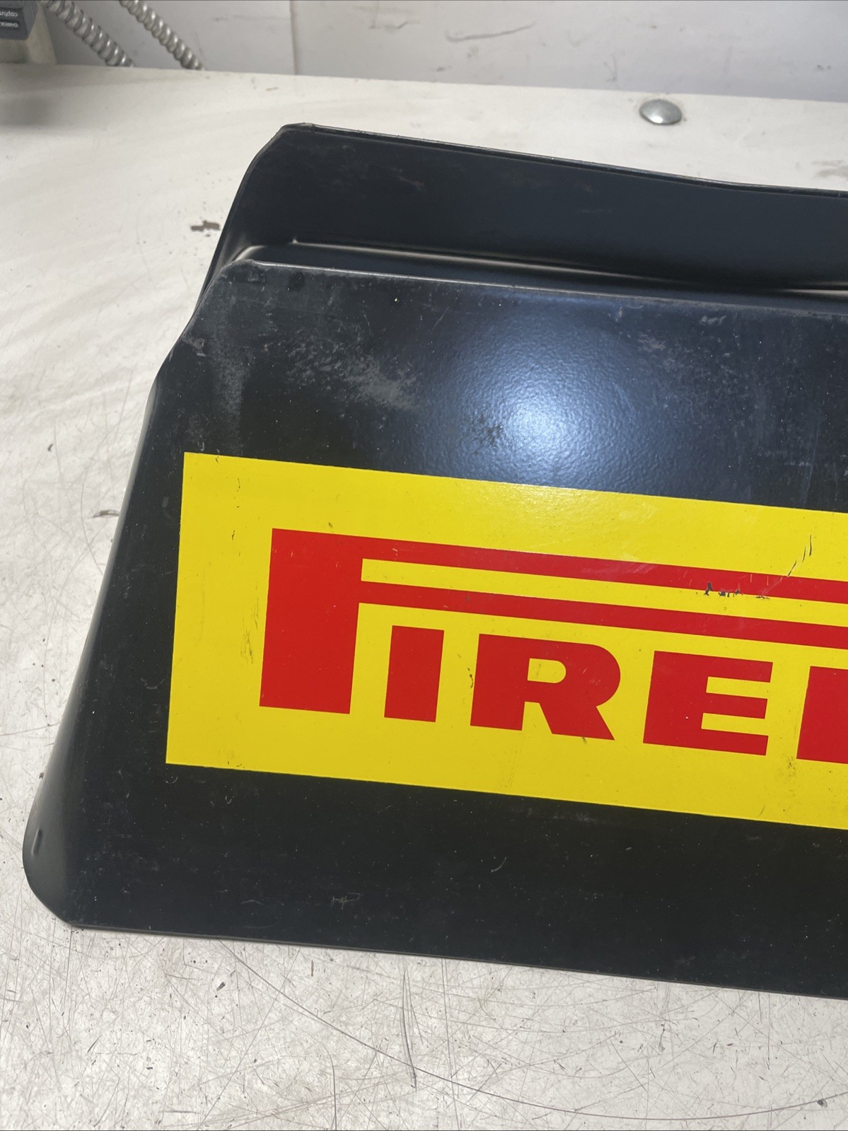 Pirelli Metal Motorcycle Tire Display Sign Stand Racing Decor Man Cave