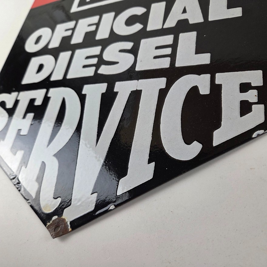Vintage General Motors Sign – Automobiles Diesel Trucks Porcelain Gas Pump Sign