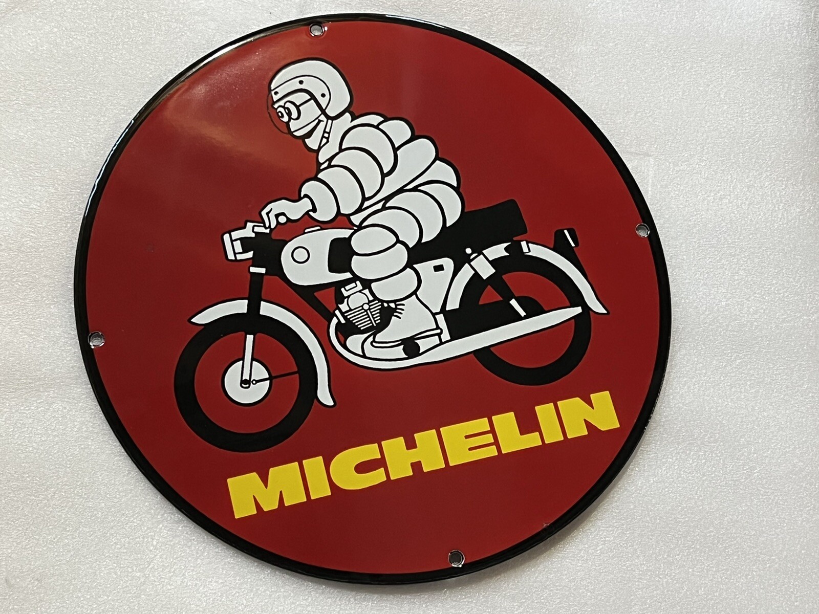 12 MICHELIN TIRE PORCELAIN ENAMEL SIGN DELAER AUTOMOTIVE PARTS SERVICE