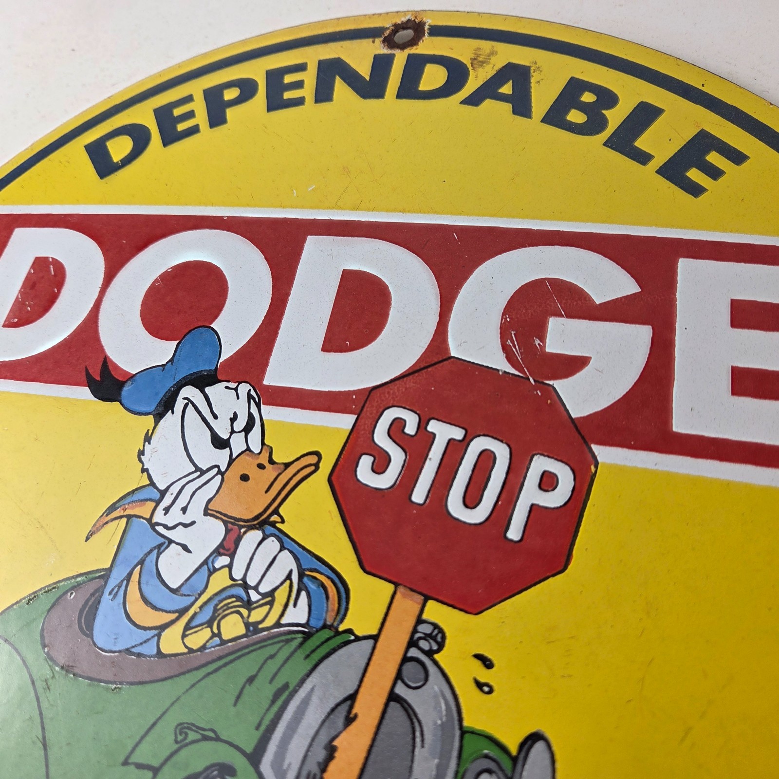 Vintage Dodge Sign – Old Muscle Gas Cars Sales Service Porcelain Sign