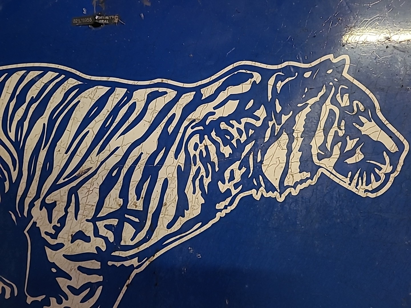 EXXON FUEL GAS PUMP ACCESS DOOR 24×36 TIGER SIGN OIL ADVERTISEMENT MOBIL ESSO