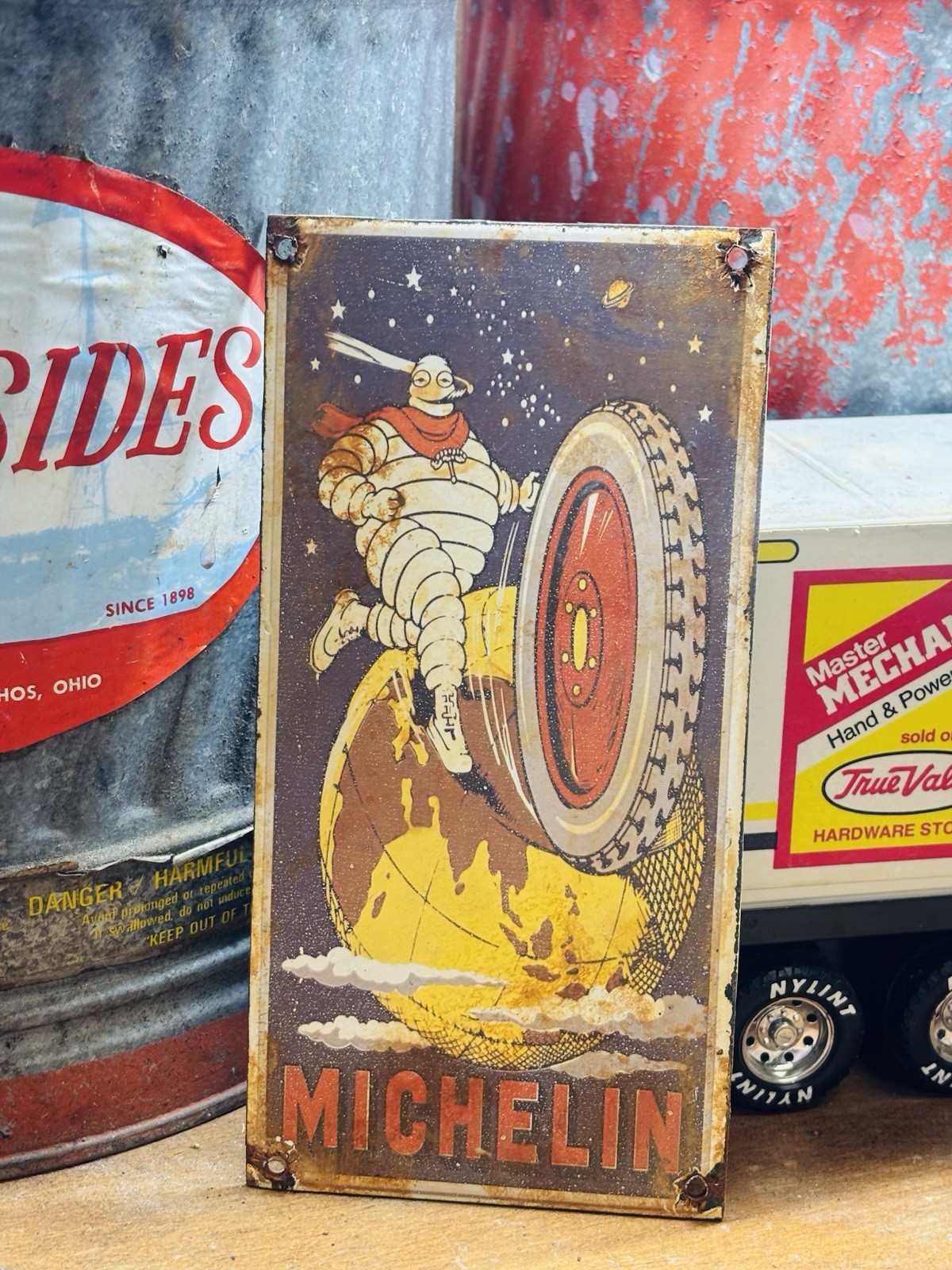 Michelin Porcelain Advertising Sign 8 inches