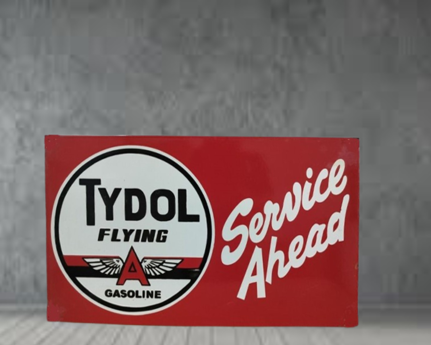 Tydol Flying Porcelain Enamel Heavy Metal Sign 24 x 14 Inches Double Side
