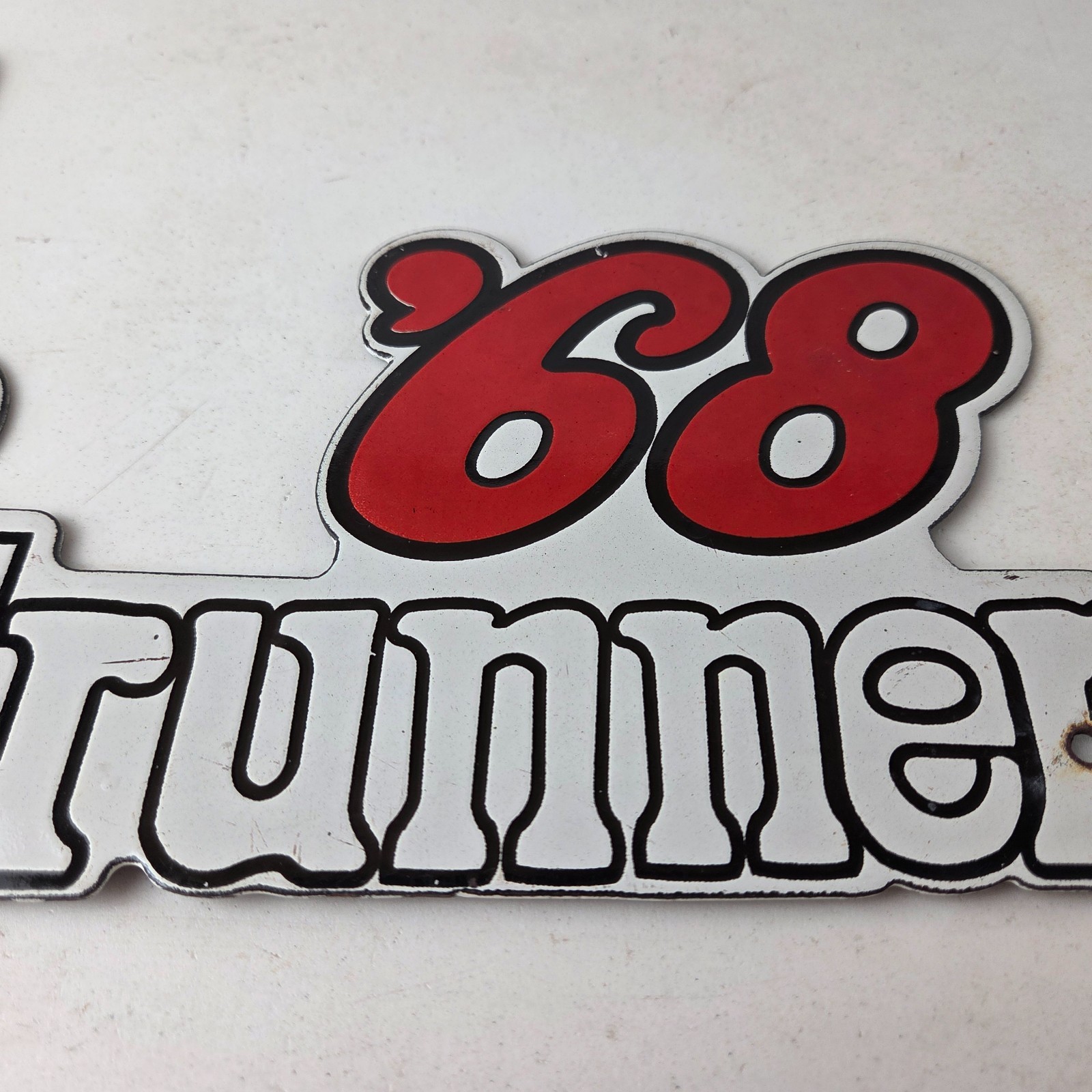 Vintage Mopar Chrysler Sign – Road Runner Plymouth Gas Pump Plate Porcelain Sign