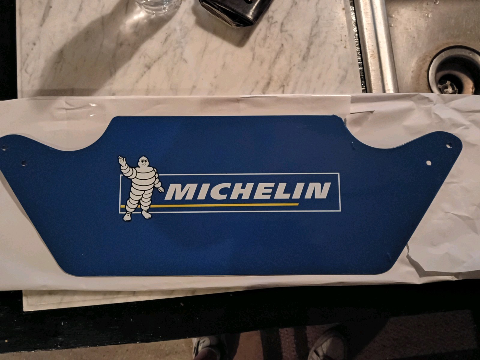 NOS Michelin Tire Stand Advertising Sign Advertising Display Sign