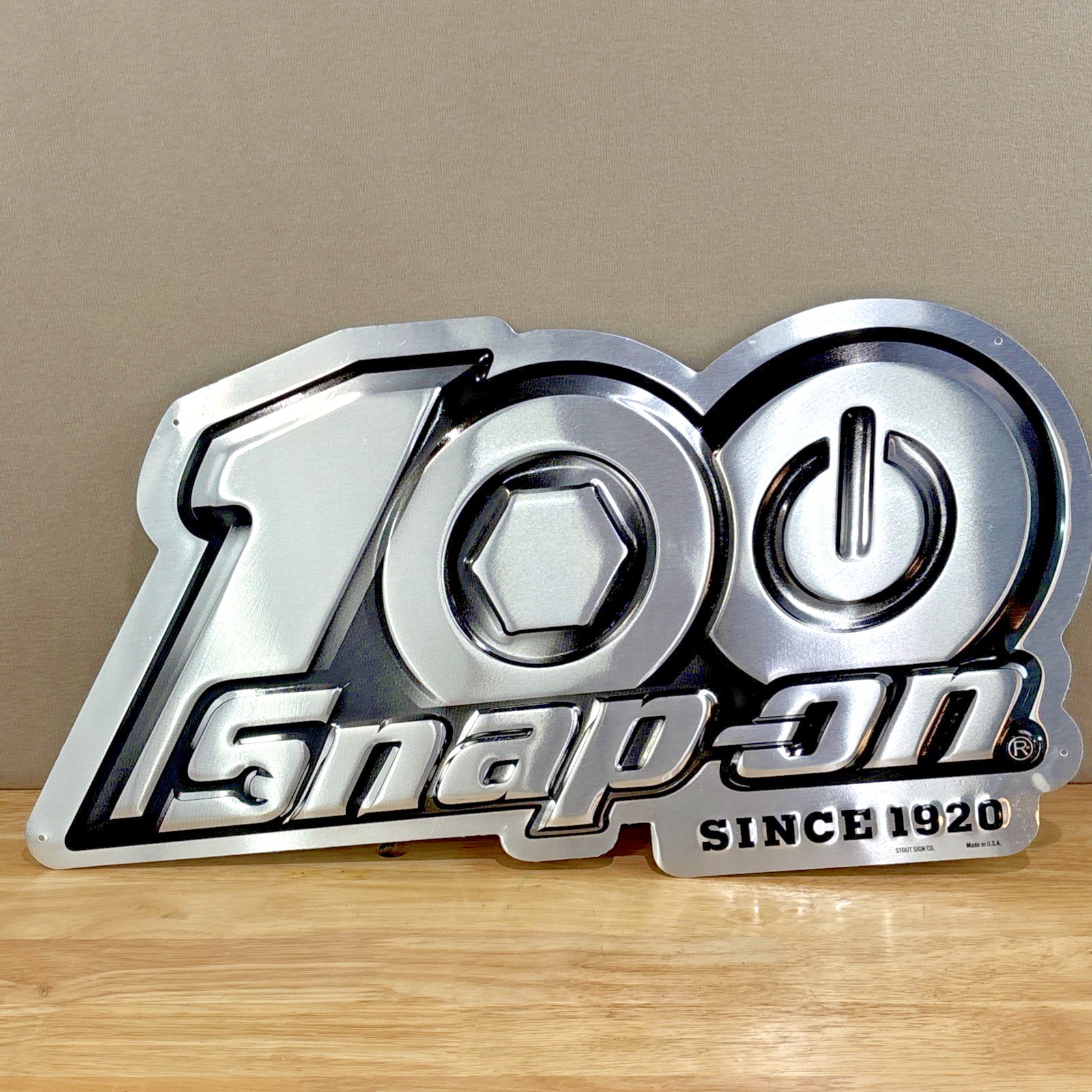 Snap-on Tools 100th Anniversary Metal Sign Collectible – 22”Lx12”H