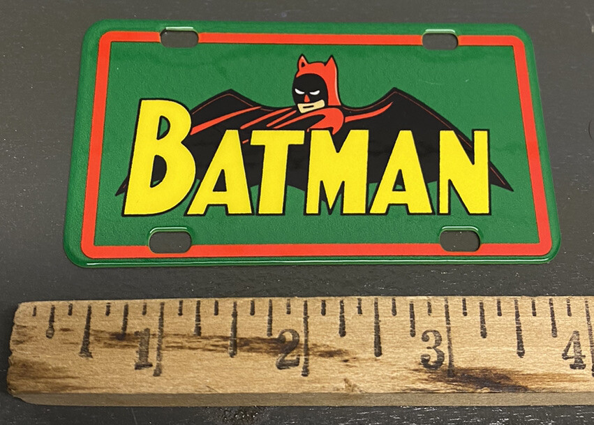 Batman Metal Bicycle Plate Sign DC Comics Tv Show Cartoon Movie Gas Oil