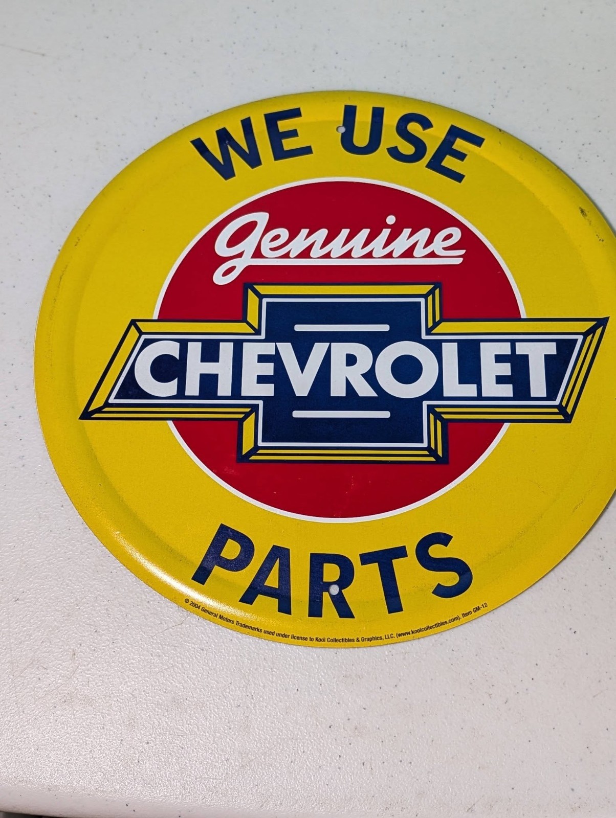 Vintage Kool Collectibles General Motors Tin Sign 2004 GM-12 Chevrolet Sign