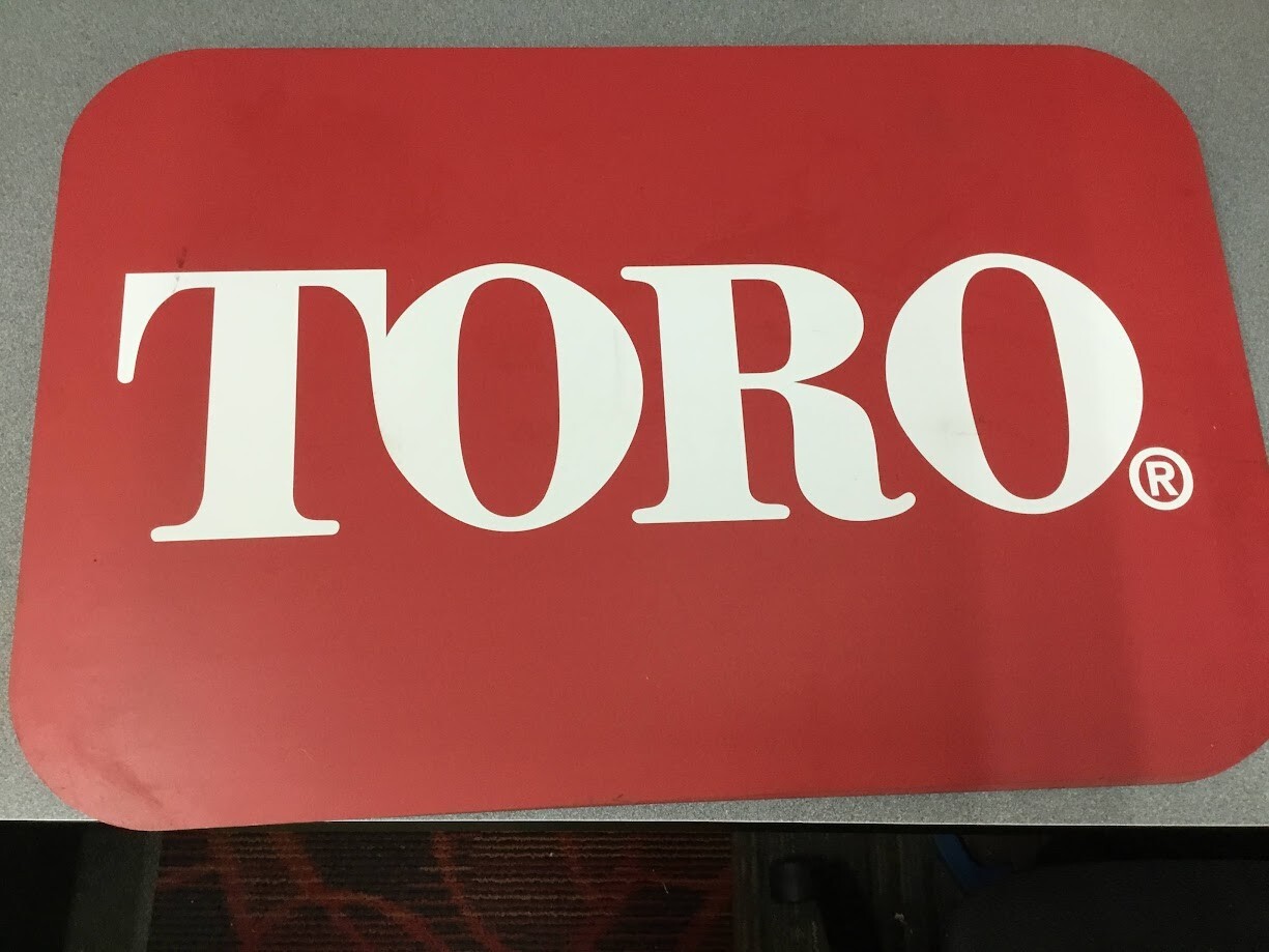 TORO Lawn Mowers Dealer Embossed plastic Sign 23″x16″