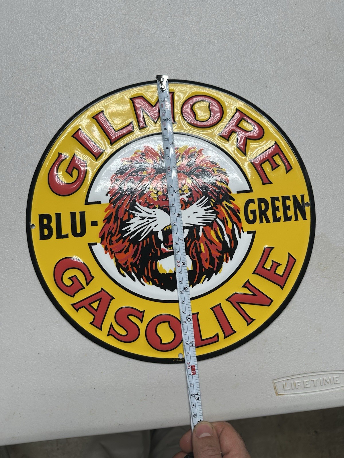 Gilmore Gasoline Metal Sign By 4×1 Imports