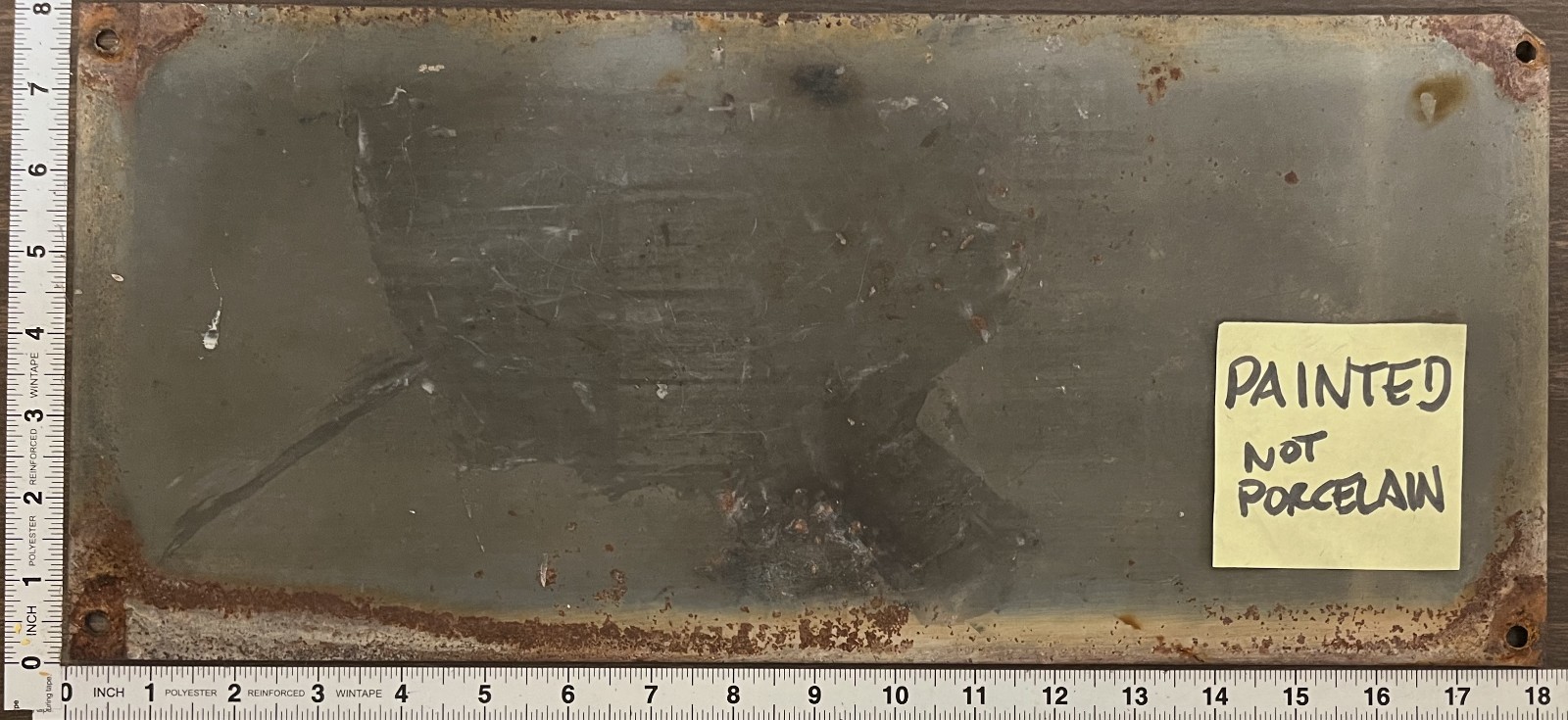 Vintage Painted Metal Oil Industry Sign – Danger Low Pressure Oil Line Hanley Co