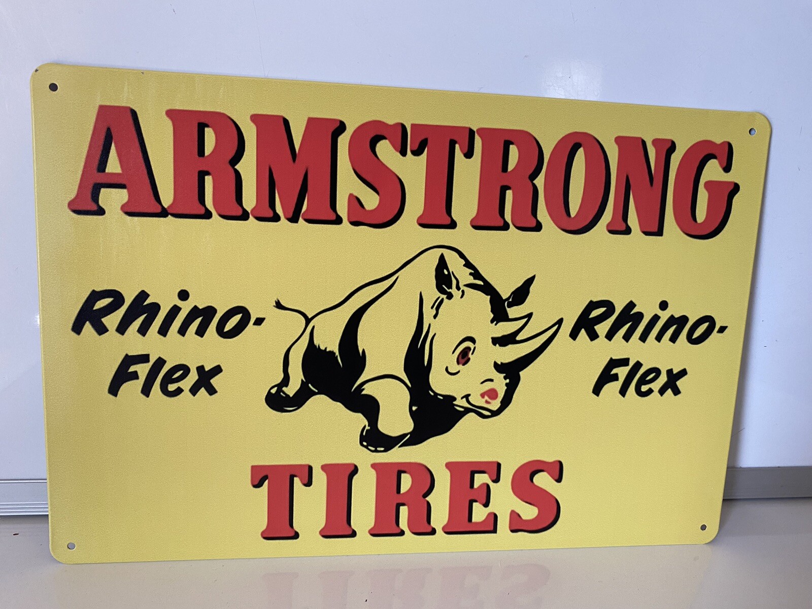 Armstrong Tires Sign – Rhino Flex – Zafco – Jeep Ford Chevy
