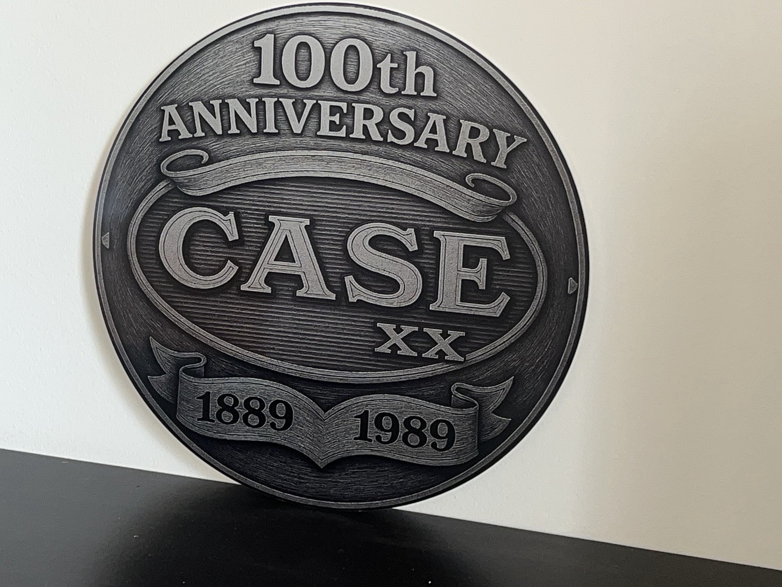 Case Cutlery Knives Vintage Style Metal Sign 100th Anny. Brushed Aluminum