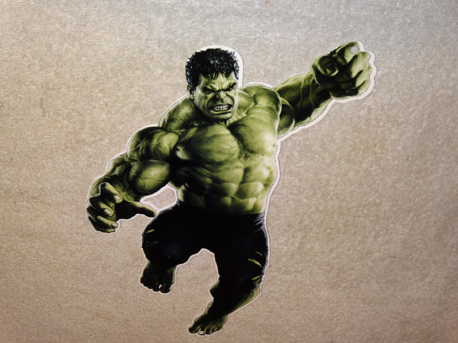 VINTAGE THE INCREDIBLE HULK BRUCE BANNER 13″ ENAMEL METAL MARVEL COMIC HERO SIGN