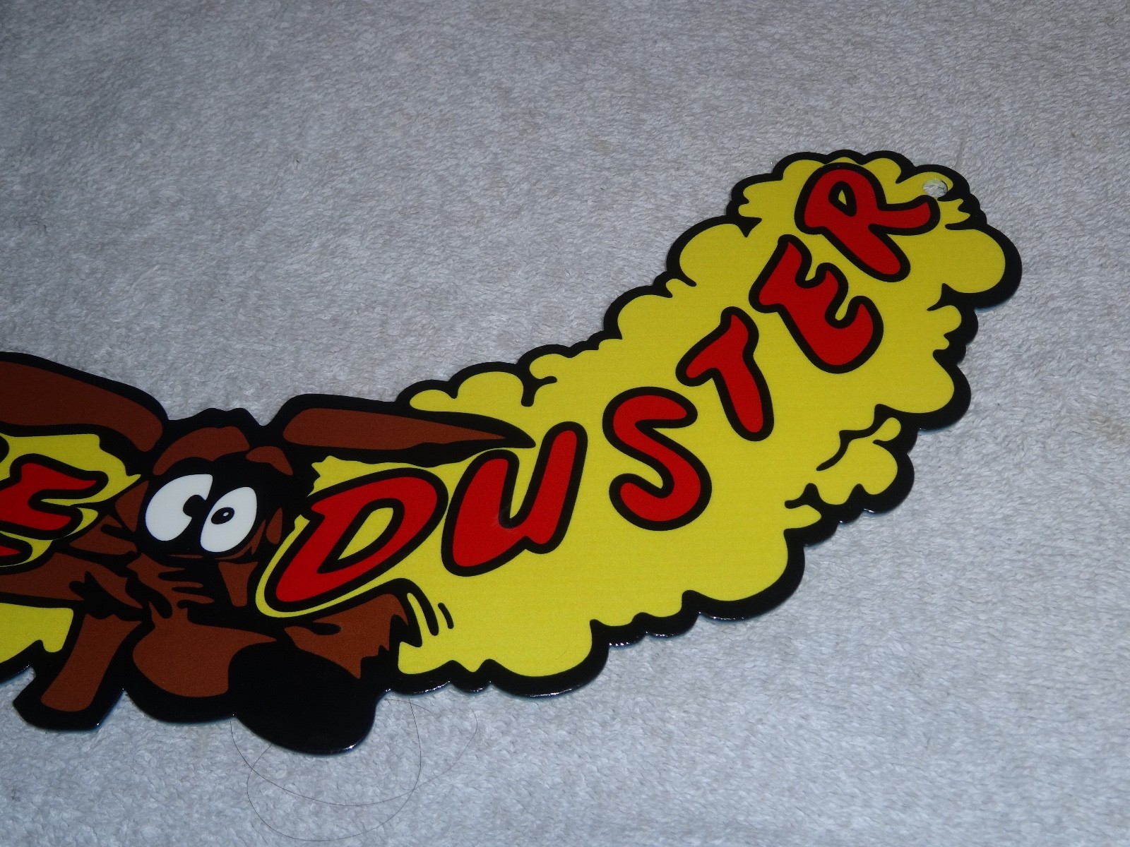 VINTAGE 1969 PLYMOUTH ROAD RUNNER COYOTE DUSTER METAL GASOLINE OIL SIGN! WILE E.