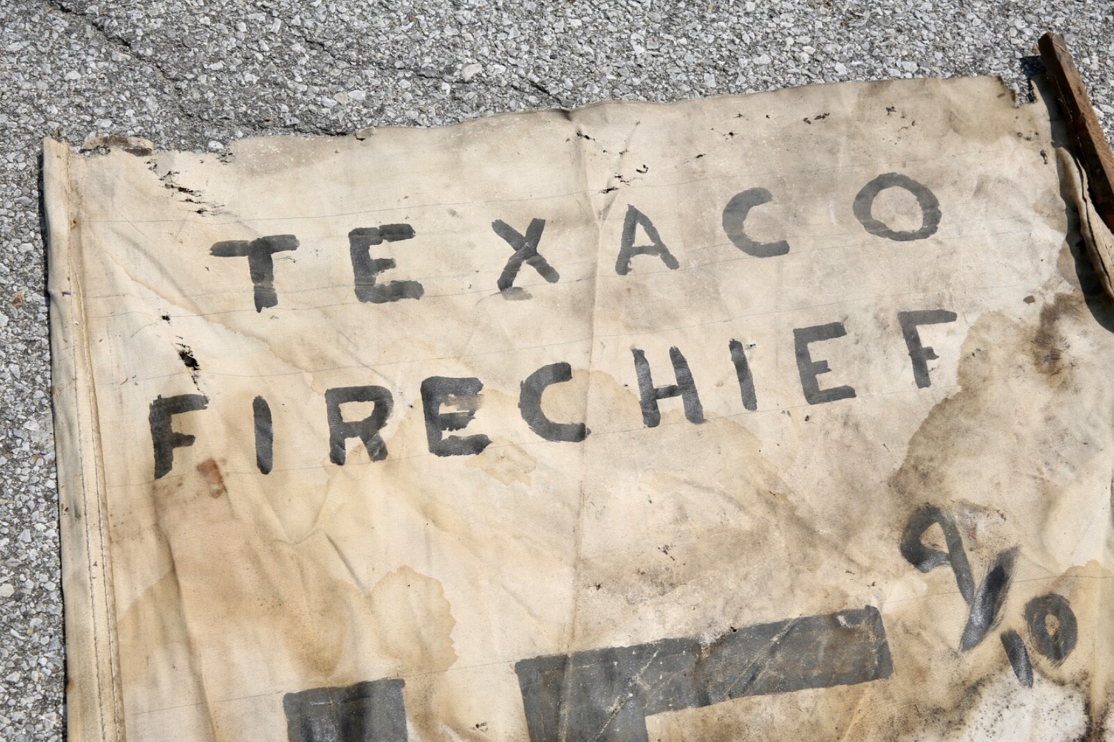 Dodge Texaco Fire Chief Gas Station vintage Sign Advertising Canvas Banner AS IS