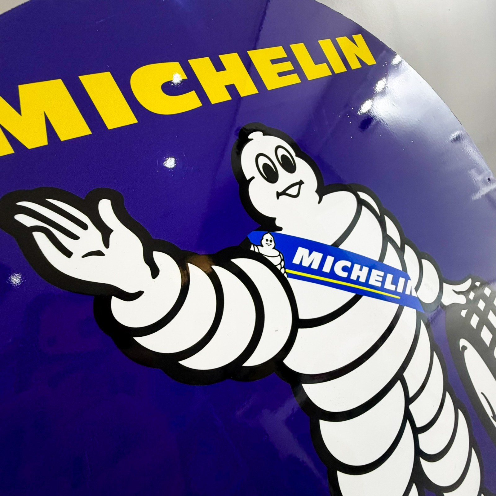 Michelin Bibendum – Iconic Tire Man Vintage Heavy Metal Sign – 50 cm (19.7”)