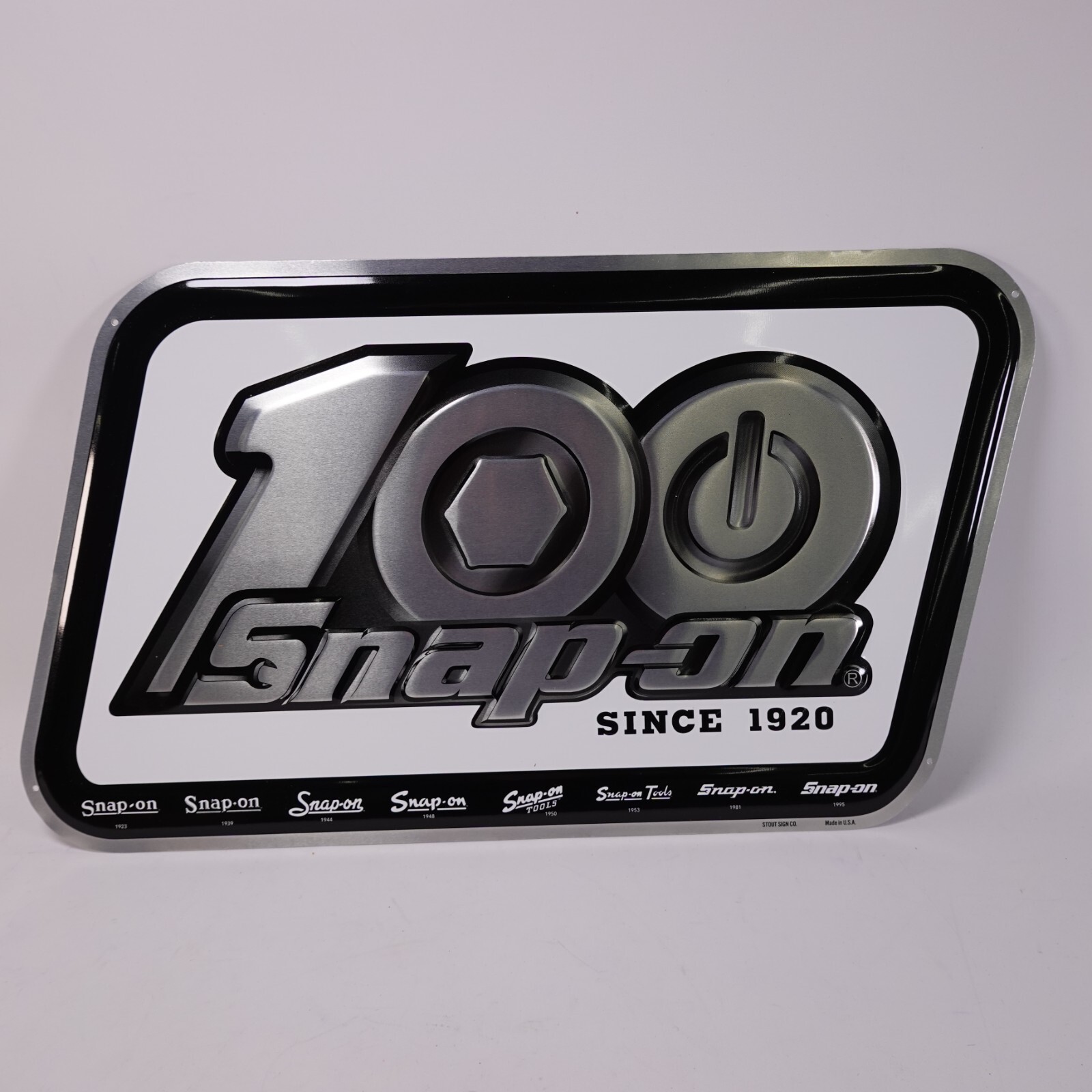 Snap On 100th Anniversary Metal Sign New SSX20P106KO