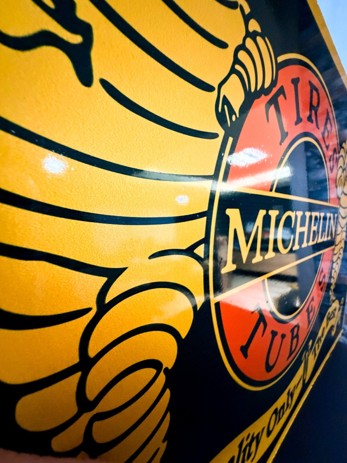 Michelin Tires – Vintage Advertising Heavy Metal Sign – 40 × 60 cm/15.7” × 23.6