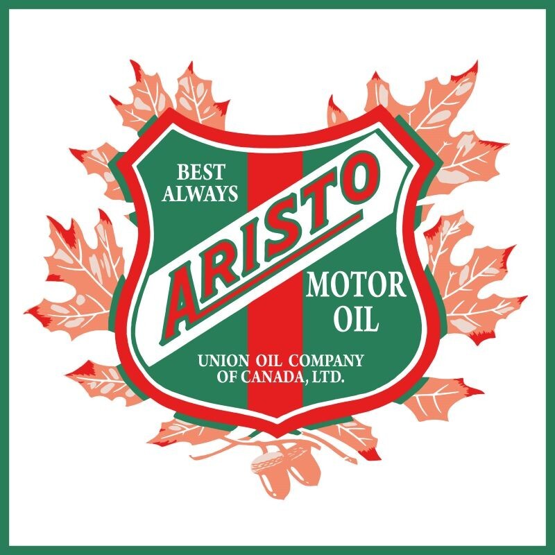 ARISTO by Union Oil of Canada NEW Sign 40″ Dia. Square USA STEEL XXL Size