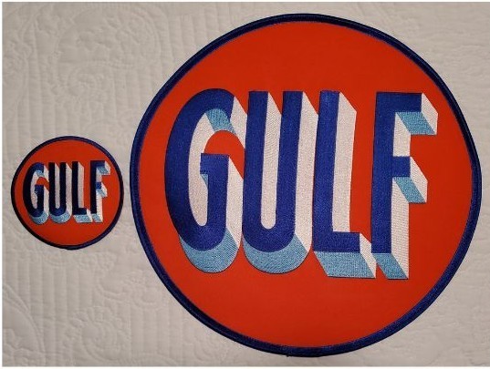 1940’s – 1950’s GULF GAS STATION JACKET EMBROIDERED CLOTH PATCHES