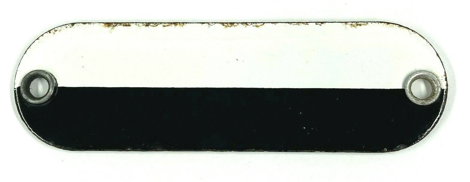 Vintage S-76 Solvent Porcelain Gas Fuel Oil Tag Sign Badge – Black, White & Red
