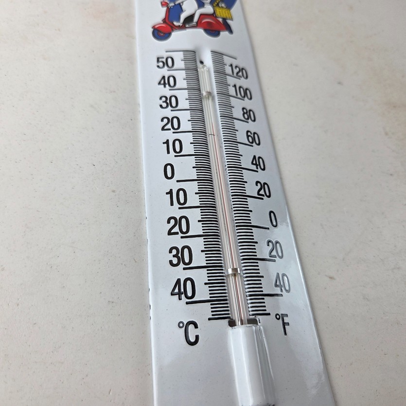Vintage Esso Gasoline Sign – Service Pump Ad Sign on Porcelain Thermometer