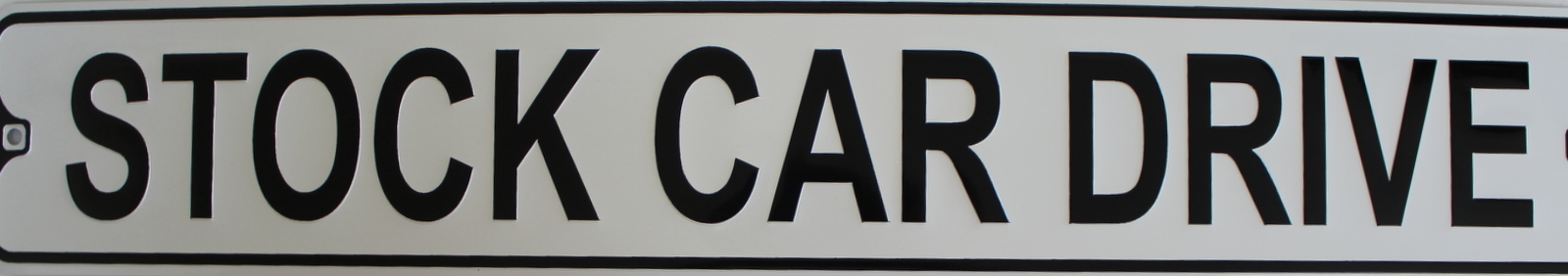 Metal Street Sign Stock Car Drive Auto Racing Nascar Man Cave Bar Decor 3″x18″