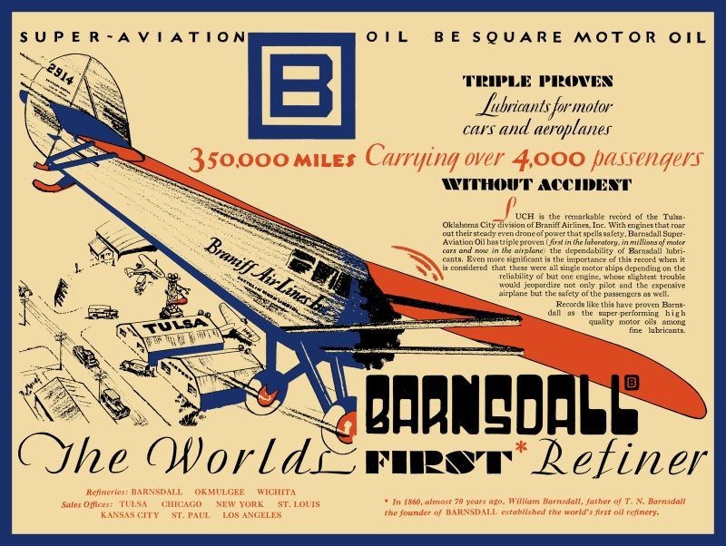 1929 Style B Square Barnsdall Motor Oil New Sign: 18×24″ USA STEEL XL Size