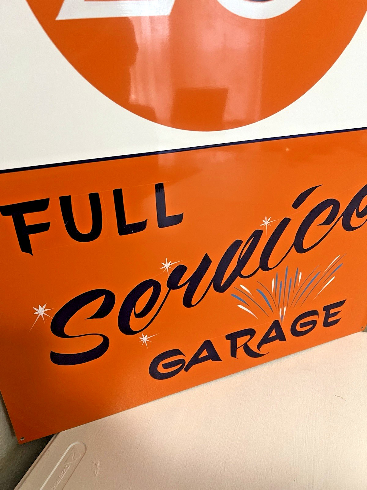 Lg. PAINTED SIGN Vintage Style Union 76 Gas Station HOTROD Shop Service Garage
