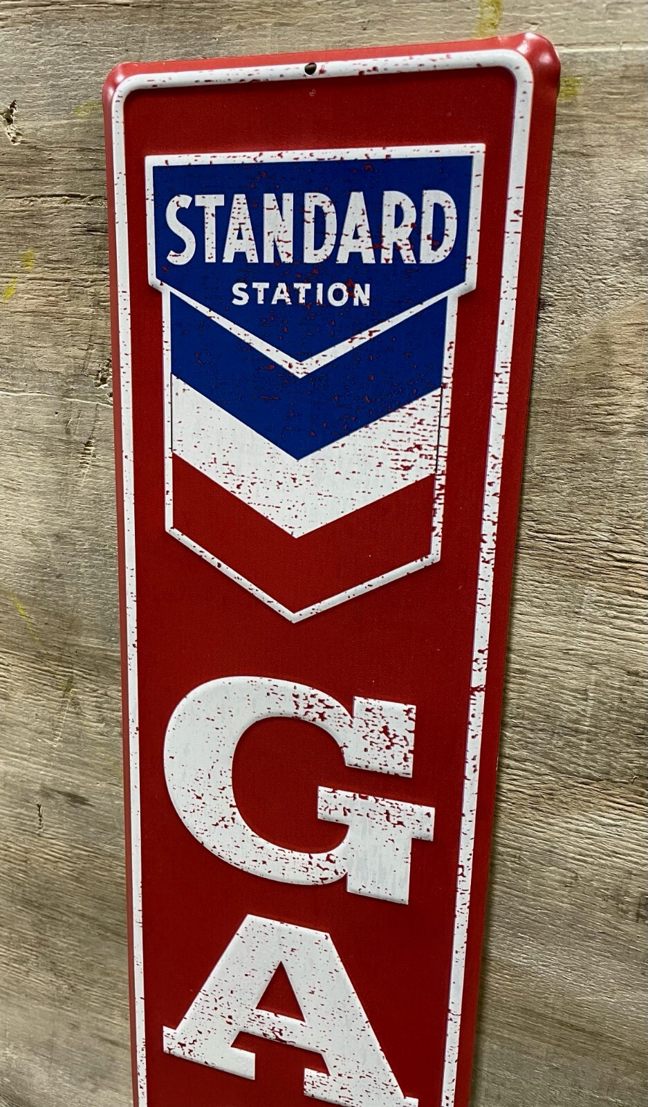 36″ Gas & Oil Advertising Metal Street Signs – Texaco Zerolene Standard Station