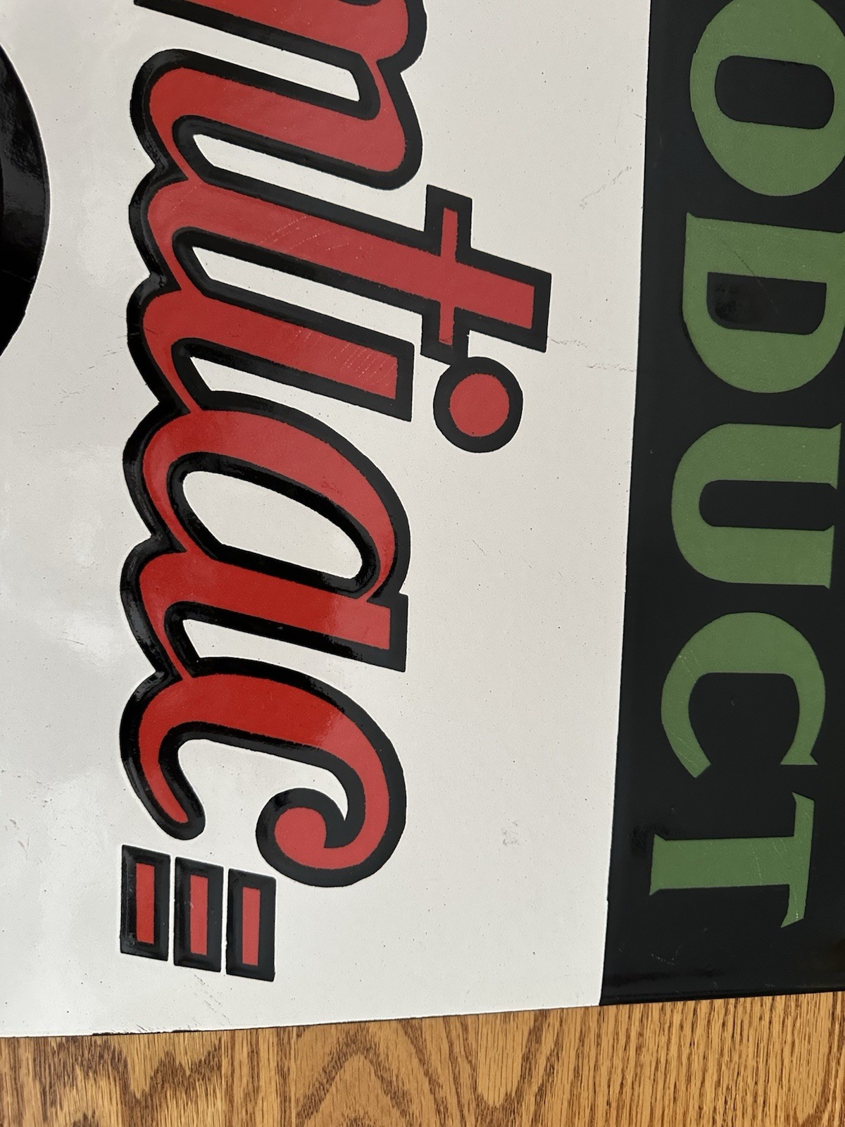 Porcelain Enamel Single Sided General Motors Product Pontiac Sign