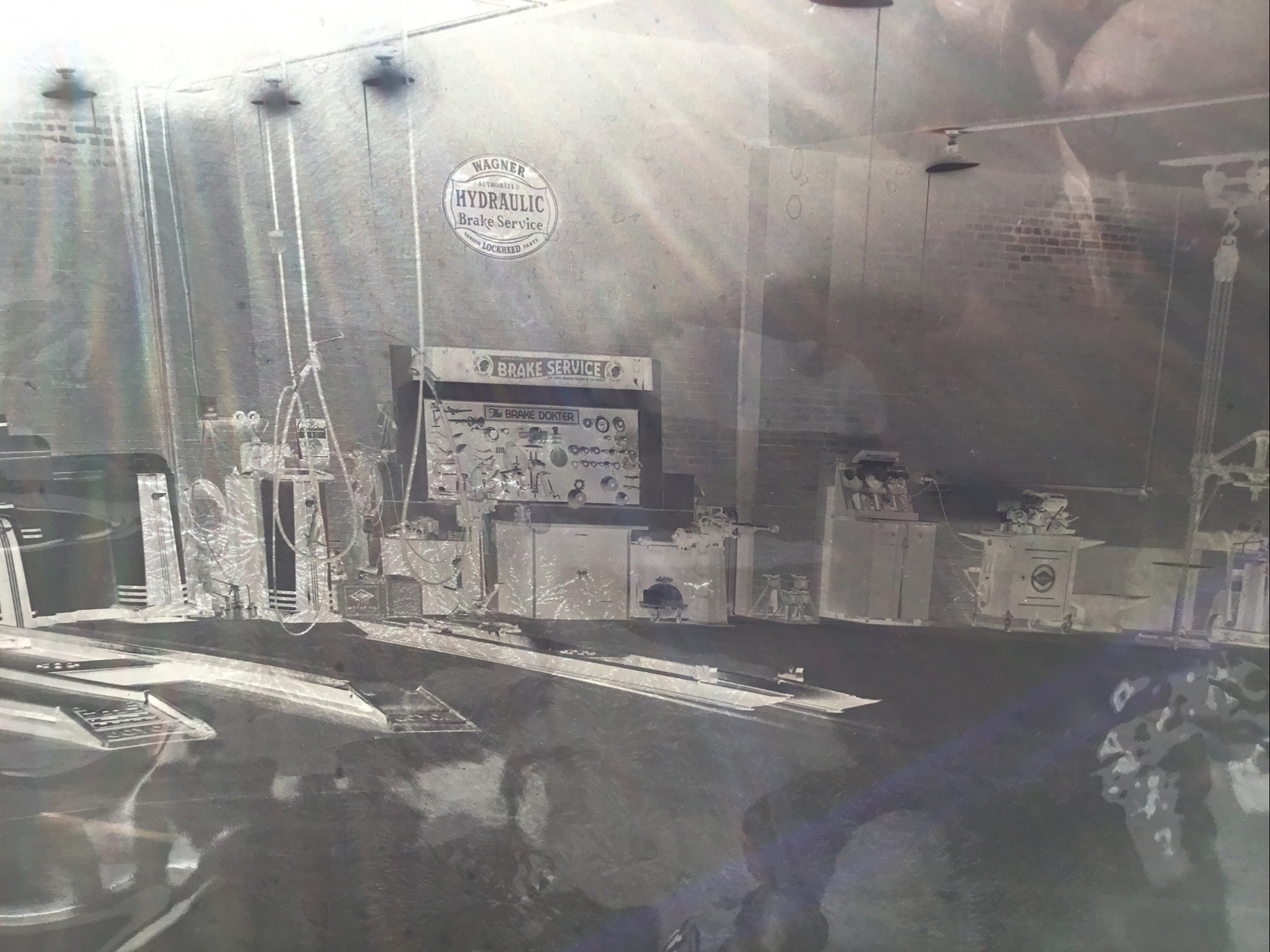 vintage advertising real photo signs gas and oil DX goodrich bowes