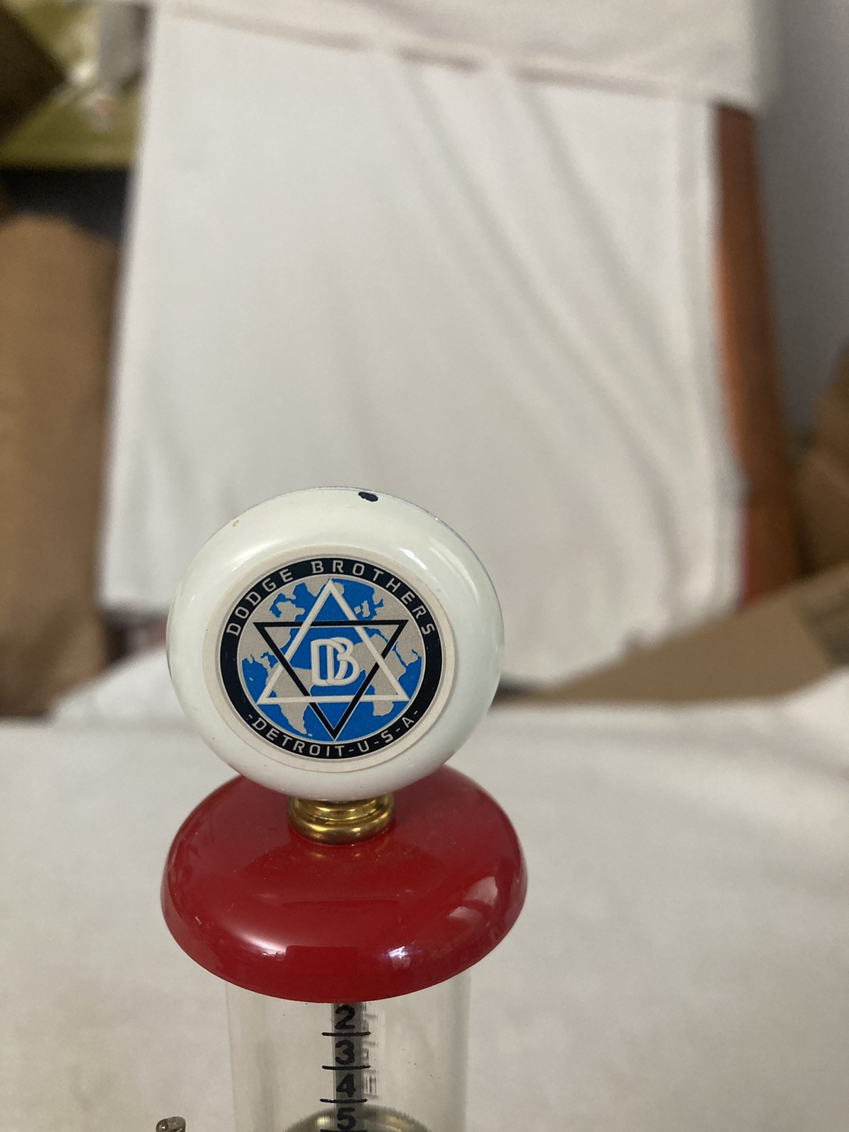 VINTAGE DODGE BROTHERS 8″ TALL DIECAST GAS PUMP