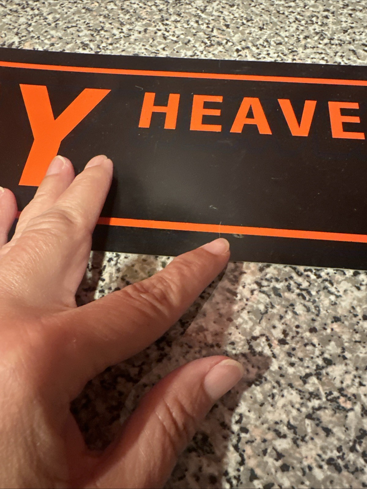Plastic Street Sign Harley Heaven 5×23 Biker Cave Bar Decor Harley Davidson SH6