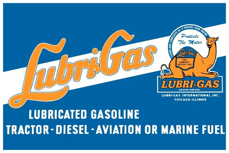 Lubrigas Lubricated Gasoline Camel Theme NEW Sign-16×24″ USA STEEL XL Size- 4lbs