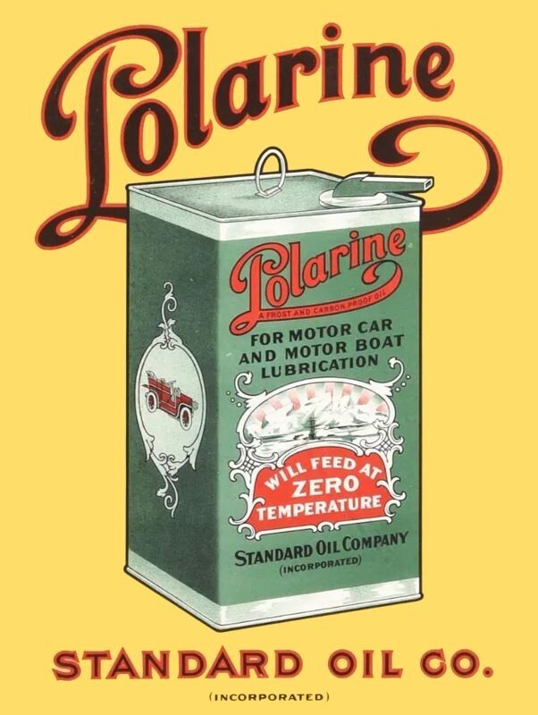 Standard Oil POLARINE Motor Oil Can Theme NEW Sign 18×24″ USA STEEL Lg. Size