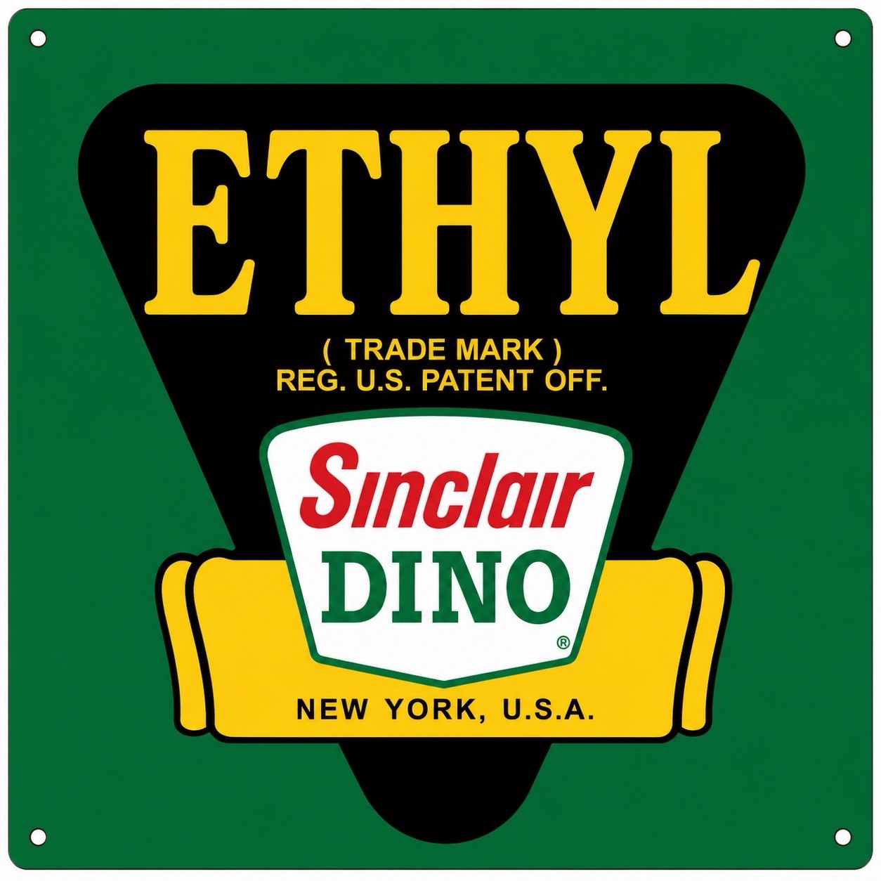 Sinclair Ethyl Dino gasoline Vintage Style Metal Sign