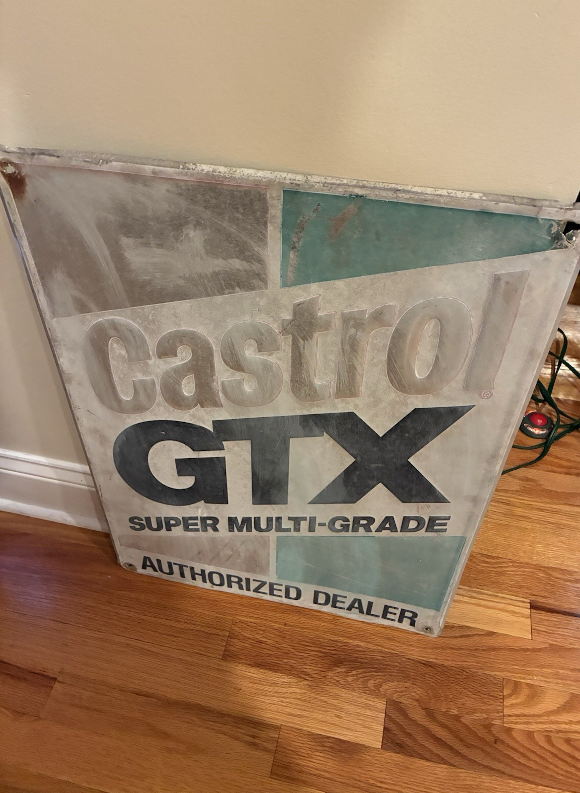 VINTAGE METAL SIGN – Castrol GTX Super Multi-Grade Authorized Dealer -SOLD AS IS