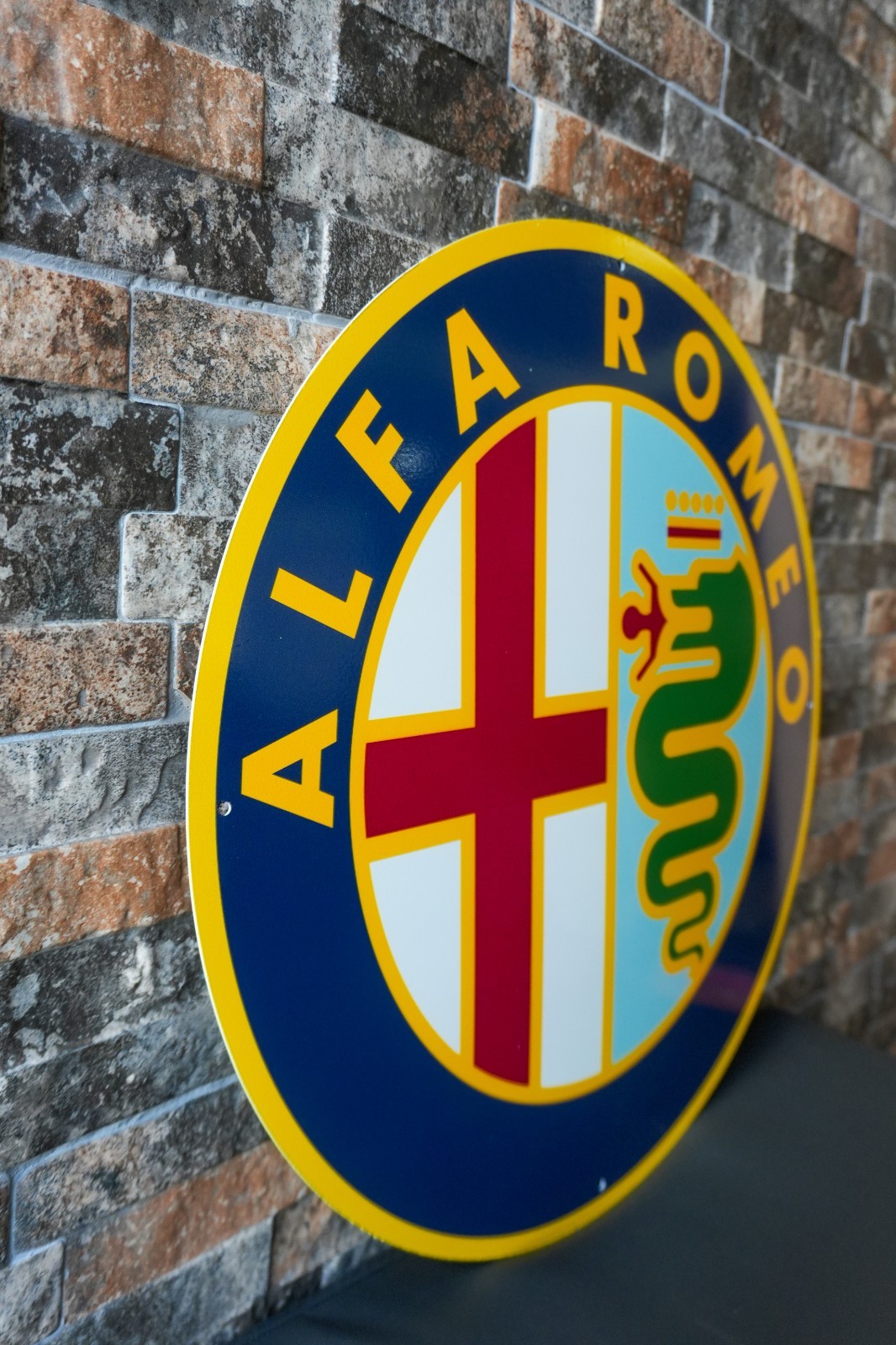 1972 Alfa Romeo Logo Vintage Heavy Metal Sign XL – 19.7″ (50 cm)