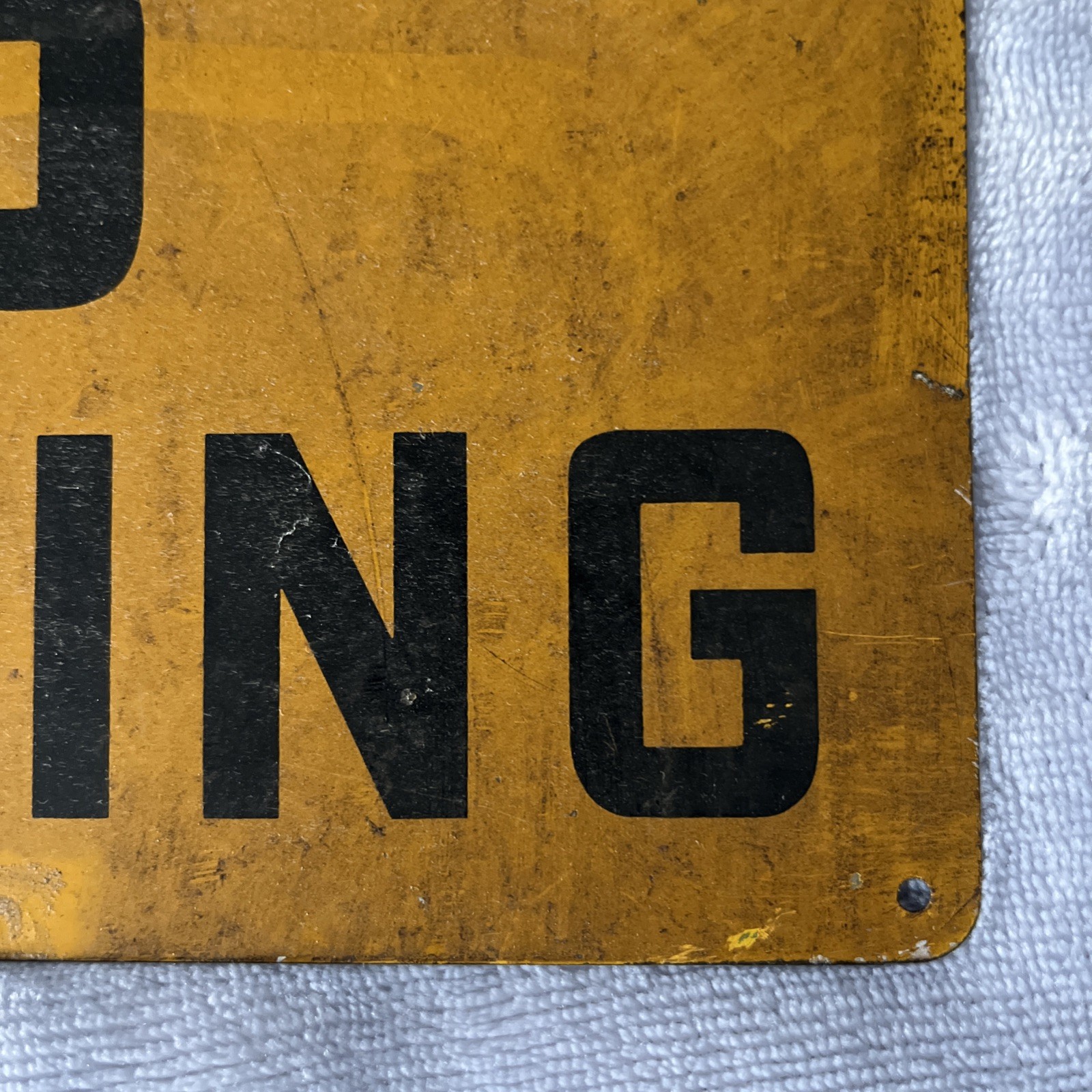 Caution No Smoking Sign Tin