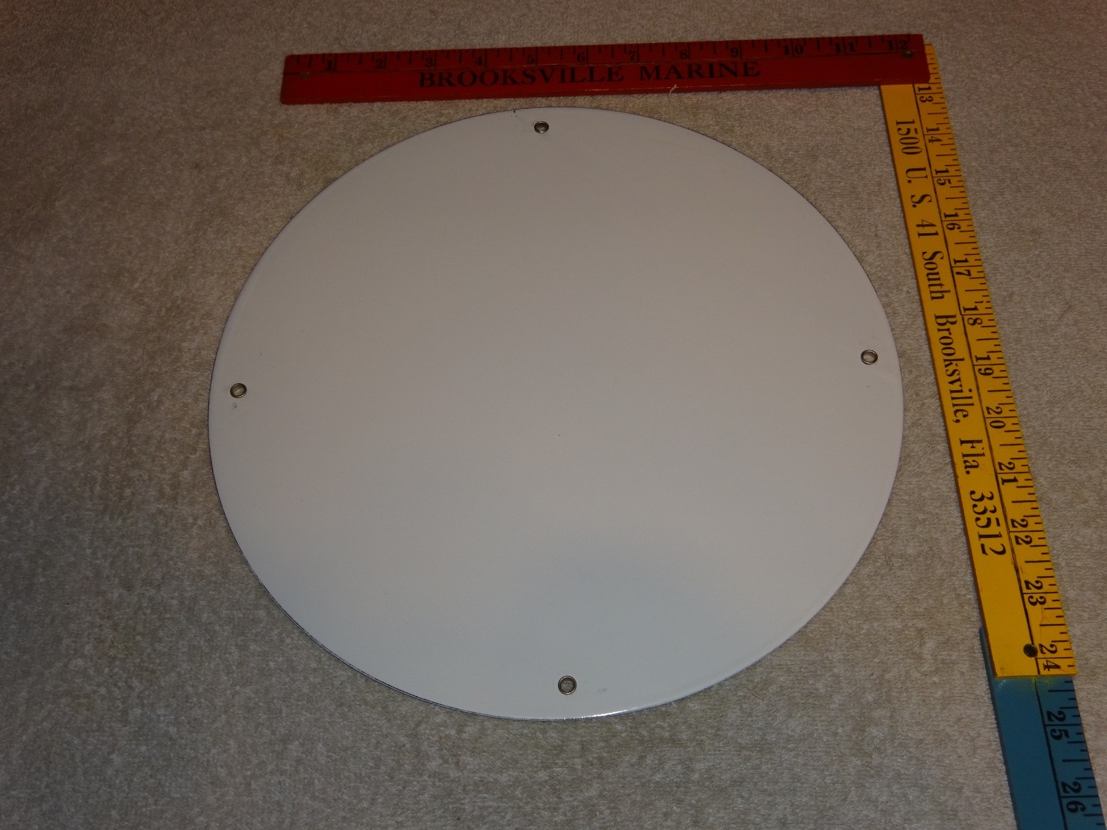 VINTAGE 1961 SINCLAIR TROPIC GASOLINE 11 3/4″ PORCELAIN METAL VERIBRITE SIGN CHI
