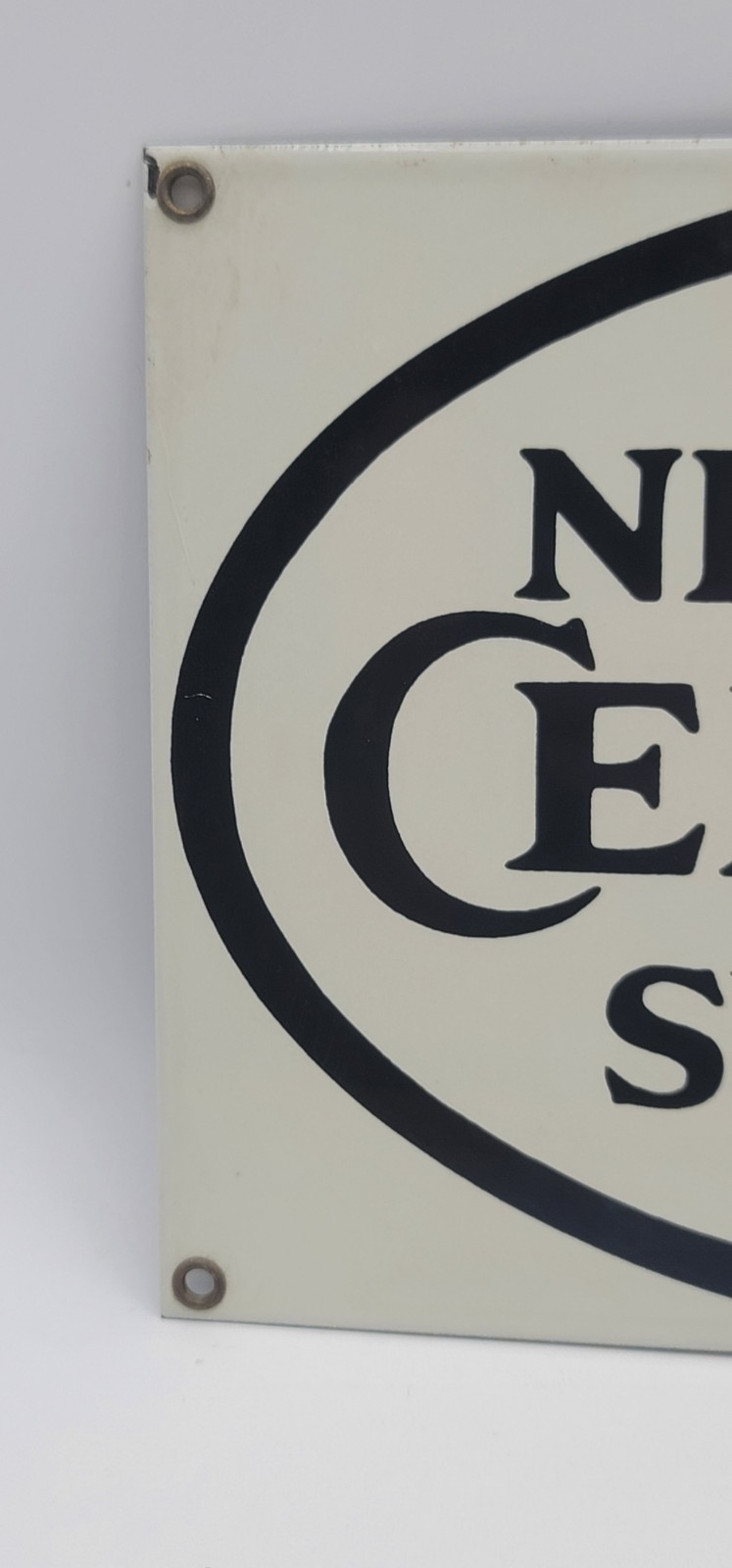 Vintage New York Central System Railroad Porcelain Enameled Train Metal Sign