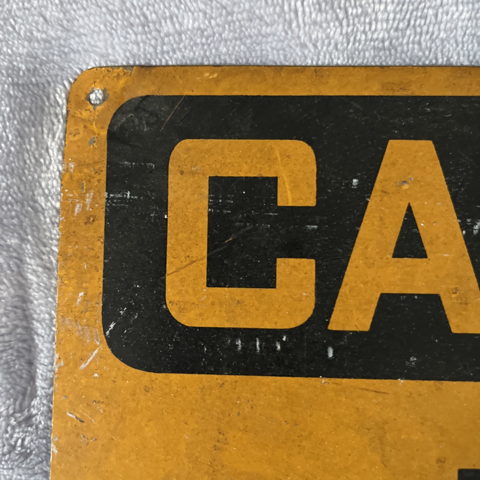 Caution No Smoking Sign Tin