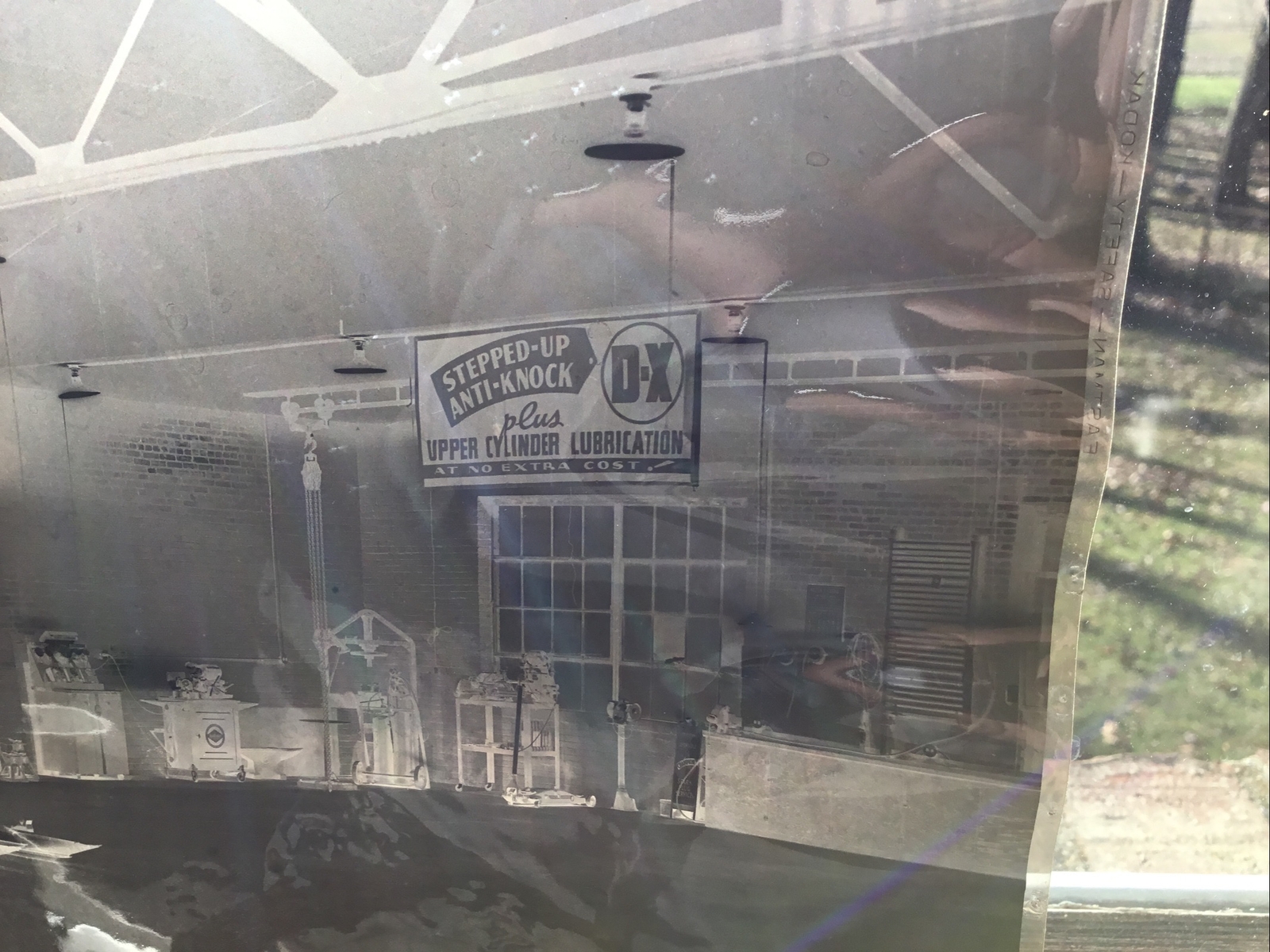 vintage advertising real photo signs gas and oil DX goodrich bowes